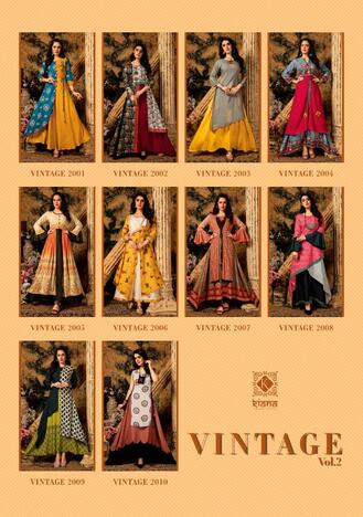 Kiana Vintage Vol-2 Festive Wear Ready-made Anarkali Kurtis  Collection ( 10 Pcs Catalog )