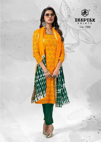 Deeptex Tradition Vol-10 Designer Chudidar Dress Materials Collection ( 10 Pcs Catalog )