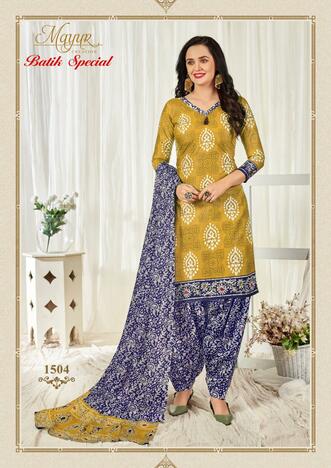 Mayur Batik Special Vol -15 Causal Wear  Batik Dress Material Collection   (15 Pcs Catalog )