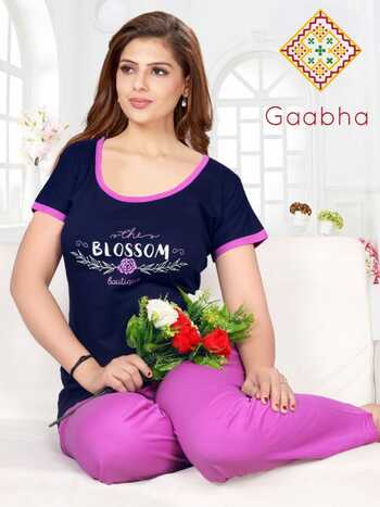 Gaabha Blossom Vol-1 Premium Quality Night Wear ( 12 Pcs Catalog )