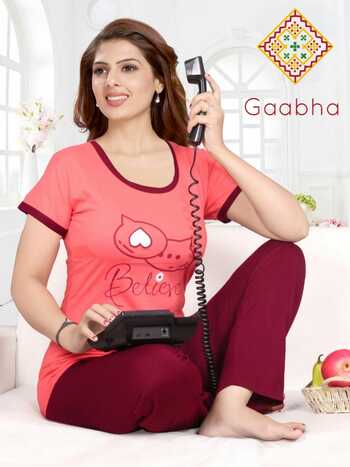 Gaabha Blossom Vol-1 Premium Quality Night Wear ( 12 Pcs Catalog )