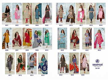 Deeptex Miss India Vol - 60 Causal Wear  Cotton Printed Dress Materials In Wholesale Price ( 26 pcs catalog )