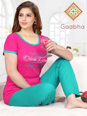 Gaabha Blossom Vol-1 Premium Quality Night Wear ( 12 Pcs Catalog )