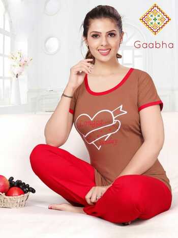 Gaabha Blossom Vol-1 Premium Quality Night Wear ( 12 Pcs Catalog )