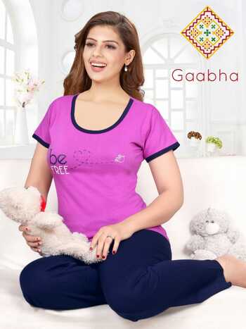 Gaabha Blossom Vol-1 Premium Quality Night Wear ( 12 Pcs Catalog )