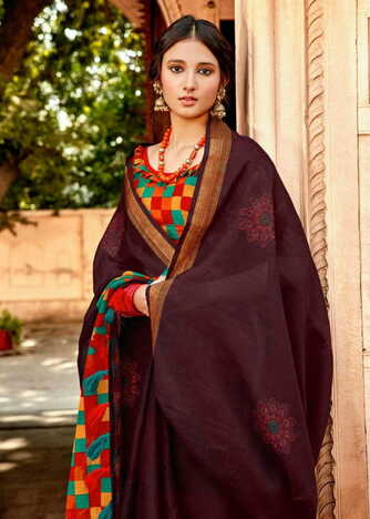 Triveni Sonam Causal Wear Saree In Wholesale Price ( 8 pcs catalog )