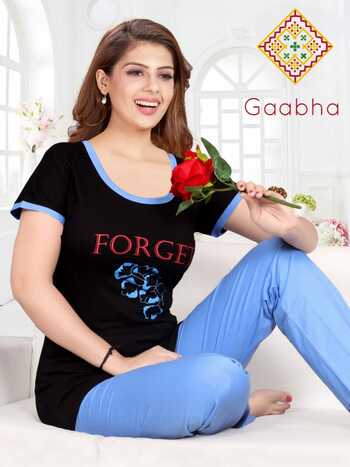 Gaabha Blossom Vol-1 Premium Quality Night Wear ( 12 Pcs Catalog )