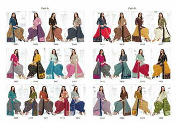 Akash Shagun Vol 34 Daily Wear Low Range Cotton Printed Dress Materials Collection In Wholesale ( 25 Pcs Catalog )