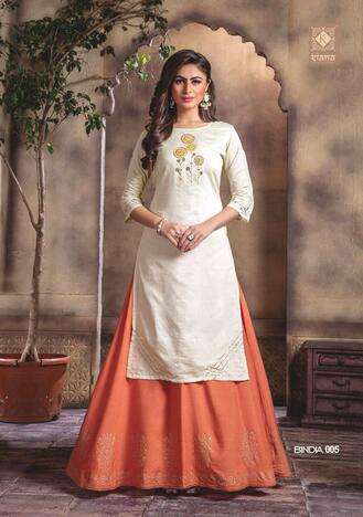 Kiana Bindia Designer Party Wear Kurti With Bottom Collection In Wholesale Price ( 8 pcs catalog )