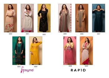 Psyna Rapid Vol-3 Daily Wear Kurtis ( 10 Pcs Catalog )