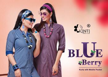 Kinti Blue Berry Low Range Ready made Kurti With Mobile Pocket ( 12 Pcs Catalog )