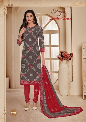 Mayur Bandhani Special Vol-9 Low Range Cotton Printed Bandhani Dress Materials ( 12 pcs catalog )