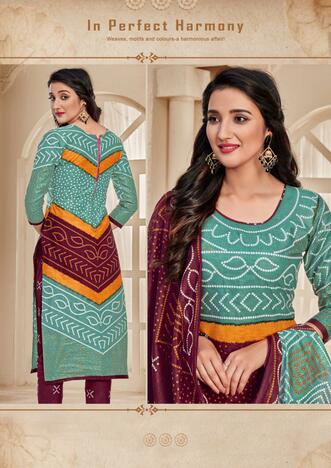 Mayur Bandhani Special Vol-9 Low Range Cotton Printed Bandhani Dress Materials ( 12 pcs catalog )