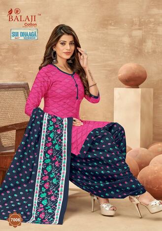 Balaji Sui Dhaga Vol-7 Cotton Printed Patiyala Dress Materials Collection ( 12 Pcs Catalog )