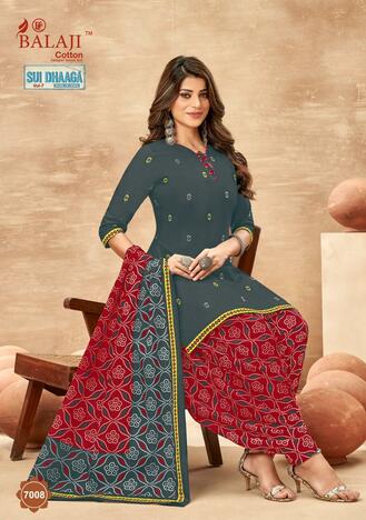 Balaji Sui Dhaga Vol-7 Cotton Printed Patiyala Dress Materials Collection ( 12 Pcs Catalog )