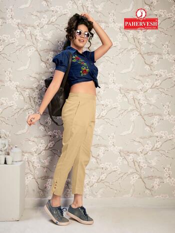 pahervesh venus ready to wear pant with side pocket  in wholesale price ( 10 pcs set )