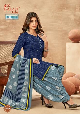 Balaji Sui Dhaga Vol-7 Cotton Printed Patiyala Dress Materials Collection ( 12 Pcs Catalog )