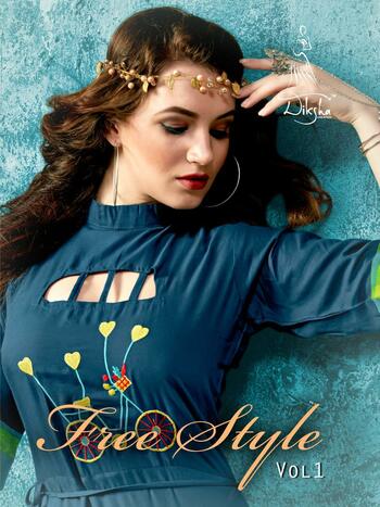 Diksha Free Style Vol-1 Anarkali Kurtis ( 7 Pcs Catalog )