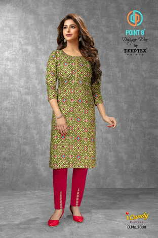 Deeptex I Candy Express Vol-2 Daily Wear Cotton Printed Ready-made Kurti Collection ( 10 Pcs Catalog )