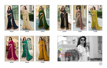 Vinay Sheesa Starwalk Vol-58 Designer party Wear Saree ( 9 Pcs Catalog )
