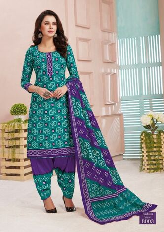 Mayur Bandhani Special Vol-8 Low Range Cotton Dress Material ( 12 Pcs Catalog )