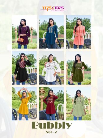 Bubbly Vol-7 Western Wear Ladies Short Top Collection In Wholesale ( 9 Pcs Catalog )