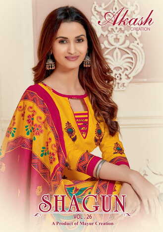 Akash Shagun Vol -26 Daily Wear Cotton Printed Dress Materials Collection ( 25 Pcs Catalog )