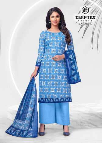 Deeptex  4-Colour Vol-2 Cotton Printed Dress Materials Collection In Wholesale ( 20 Pcs Catalog  )