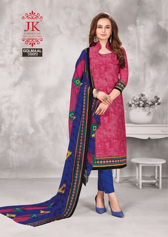 J K Golmaal Vol-3 Daily Wear Salwar Suit ( 10 Pcs Catalog )