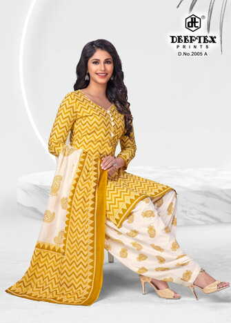 Deeptex  4-Colour Vol-2 Cotton Printed Dress Materials Collection In Wholesale ( 20 Pcs Catalog  )