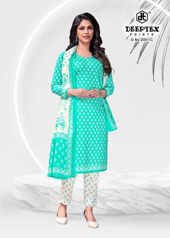 Deeptex  4-Colour Vol-2 Cotton Printed Dress Materials Collection In Wholesale ( 20 Pcs Catalog  )