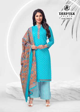 Deeptex  4-Colour Vol-2 Cotton Printed Dress Materials Collection In Wholesale ( 20 Pcs Catalog  )