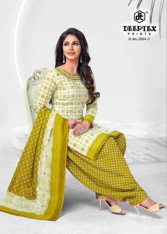 Deeptex  4-Colour Vol-2 Cotton Printed Dress Materials Collection In Wholesale ( 20 Pcs Catalog  )