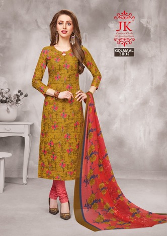 J K Golmaal Vol-3 Daily Wear Salwar Suit ( 10 Pcs Catalog )