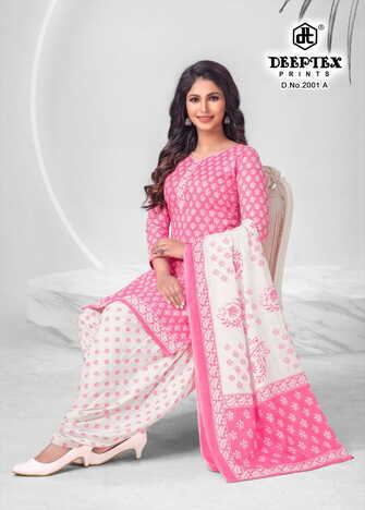 Deeptex  4-Colour Vol-2 Cotton Printed Dress Materials Collection In Wholesale ( 20 Pcs Catalog  )