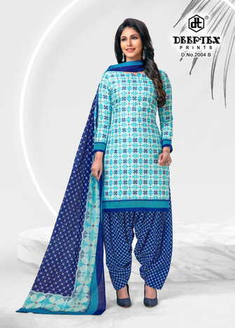 Deeptex  4-Colour Vol-2 Cotton Printed Dress Materials Collection In Wholesale ( 20 Pcs Catalog  )