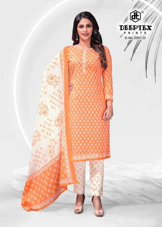 Deeptex  4-Colour Vol-2 Cotton Printed Dress Materials Collection In Wholesale ( 20 Pcs Catalog  )