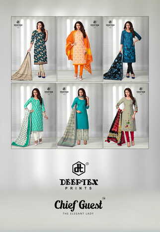 Buy Online  Deeptex Chief Guest Vol 17 Dress Materials In Wholesale  ( 15 Pcs Catalog )