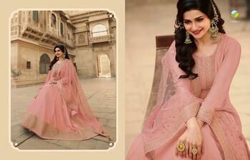 Vinay  Parimahal Dola Silk With Embroidery Work Salwar Suits Collection ( 7 Pcs Catalog )