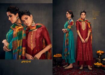 Jay Vijay Aloha Vol-2 Pure Silk Party Wear Salwar Suit ( 11 Pcs Catalog )