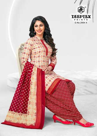 Deeptex  4-Colour Vol-2 Cotton Printed Dress Materials Collection In Wholesale ( 20 Pcs Catalog  )