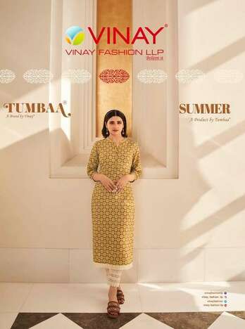 Vinay Fashion Summer Ready-made Kurti With Pant Collection ( 8 Pcs Catalog )