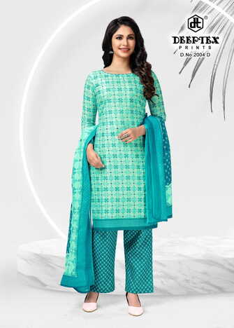 Deeptex  4-Colour Vol-2 Cotton Printed Dress Materials Collection In Wholesale ( 20 Pcs Catalog  )