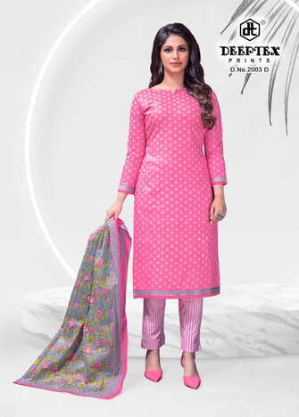 Deeptex  4-Colour Vol-2 Cotton Printed Dress Materials Collection In Wholesale ( 20 Pcs Catalog  )