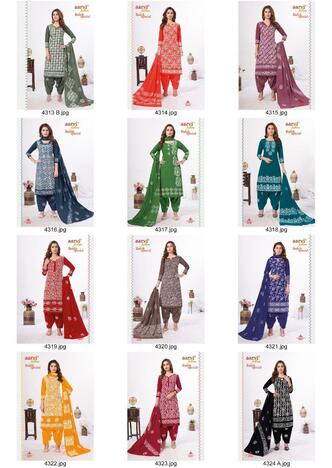 Aarvi Batik Special Vol -14 Pure Hand Wax Batik Ready-made Salwar Suit Collection ( 12 Pcs Catalog )