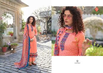 Tanishk Bandhani Causal Wear Lawn Cotton Salwar Kameez Collection ( 8 Pcs Catalog )