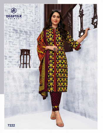 Deeptex Miss India Vol-72 Pure Cotton Printed Dress Materials In Wholesale ( 26 Pcs Catalog )