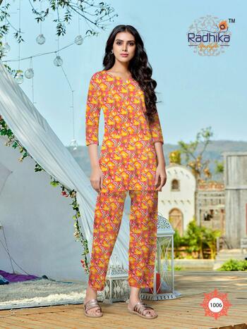 Radhika Lifestyle Nighty Queen Vol-1 Cotton Fabric Women Night Wear Collection ( 8 Pcs Catalog )