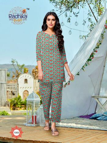 Radhika Lifestyle Nighty Queen Vol-1 Cotton Fabric Women Night Wear Collection ( 8 Pcs Catalog )