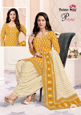 Patidar Pstyle Vol 46  Cotton Printed Chudidar Dress Materials Collection In Wholesale Price ( 16 Pcs Catalog )